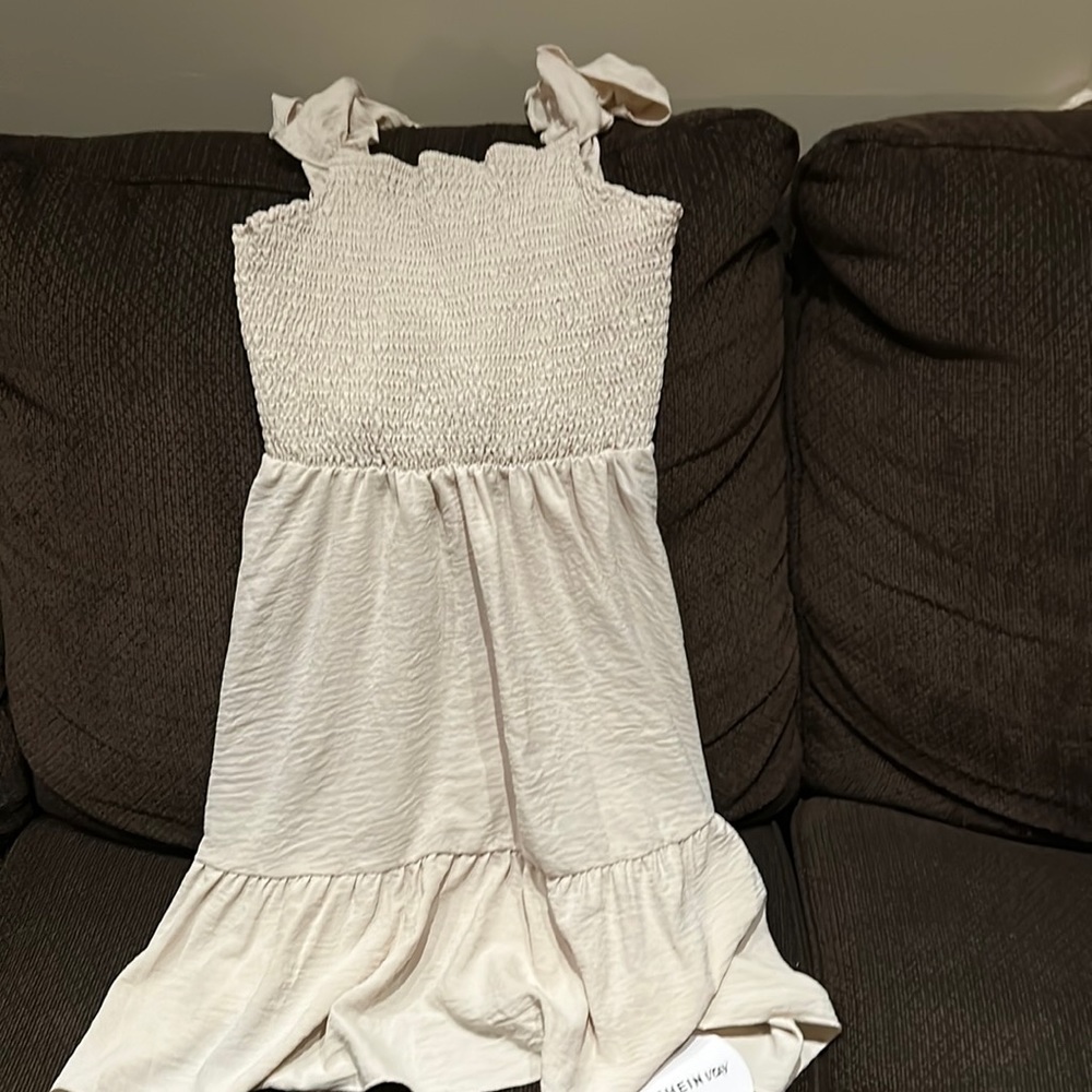 Brand New Shein Cream Sundress Size Small